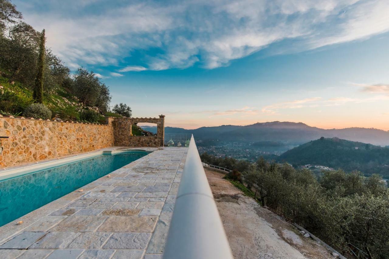 Charming Farmhouse In The Hills, Private Pool, Sea View, Dream Panorama Camaiore Dış mekan fotoğraf