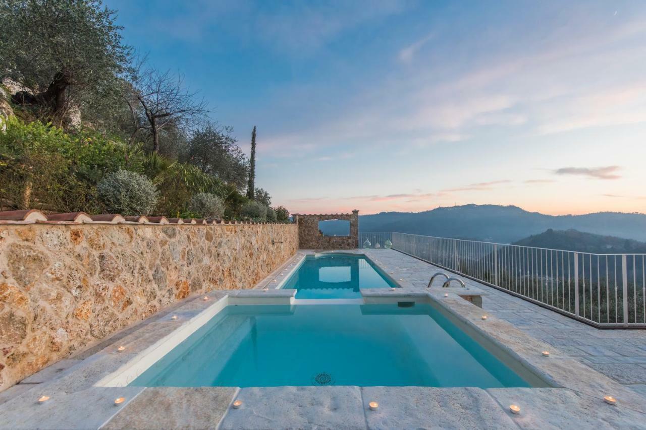 Charming Farmhouse In The Hills, Private Pool, Sea View, Dream Panorama Camaiore Dış mekan fotoğraf