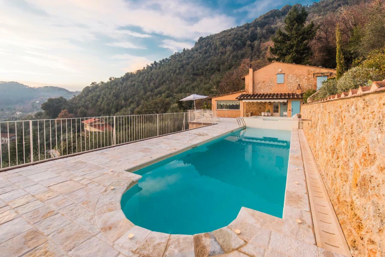 Charming Farmhouse In The Hills, Private Pool, Sea View, Dream Panorama Camaiore Dış mekan fotoğraf